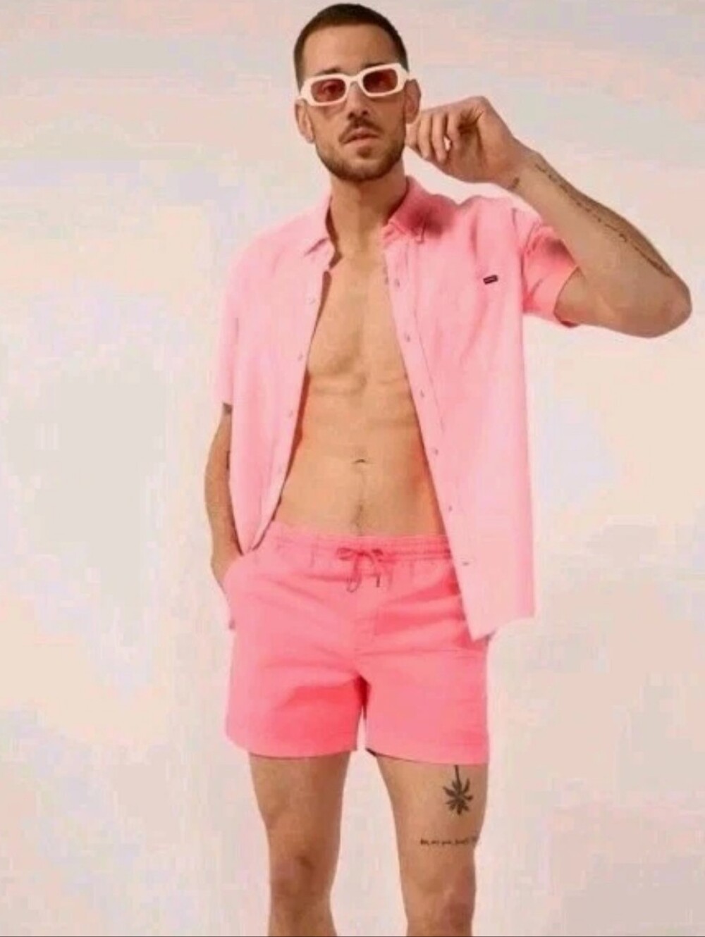 Chubbies Swim Trunks Easy Shorts Men XXL 40/5.5" Pink The Dreamsicles Resort Nwt